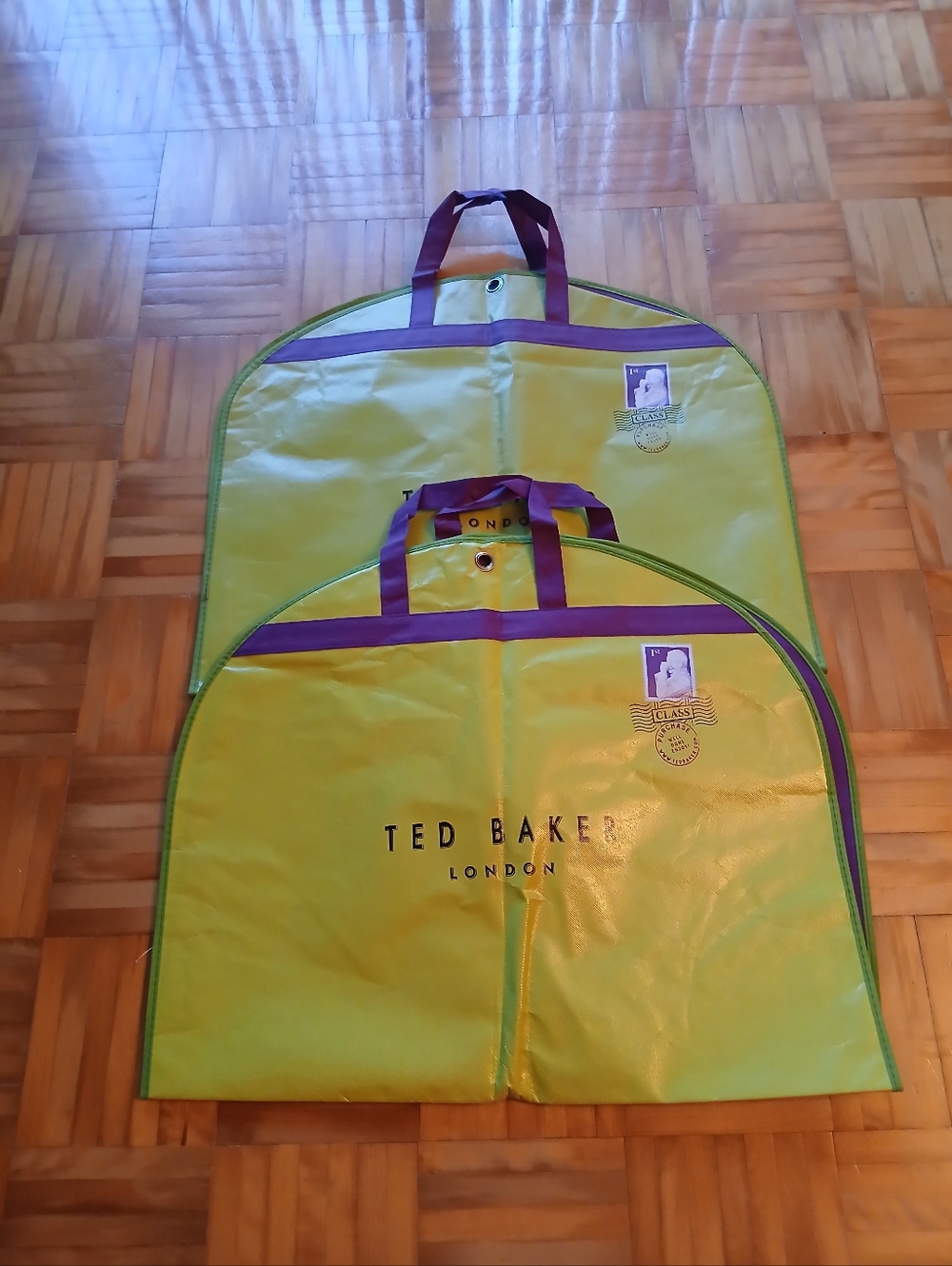 Ted Baker Lime Green/Purple Garment Covers.60 $ Price for 2 .
